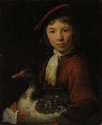 Jacob Gerritsz. Cuyp A Boy with a Goose Sweden oil painting reproduction